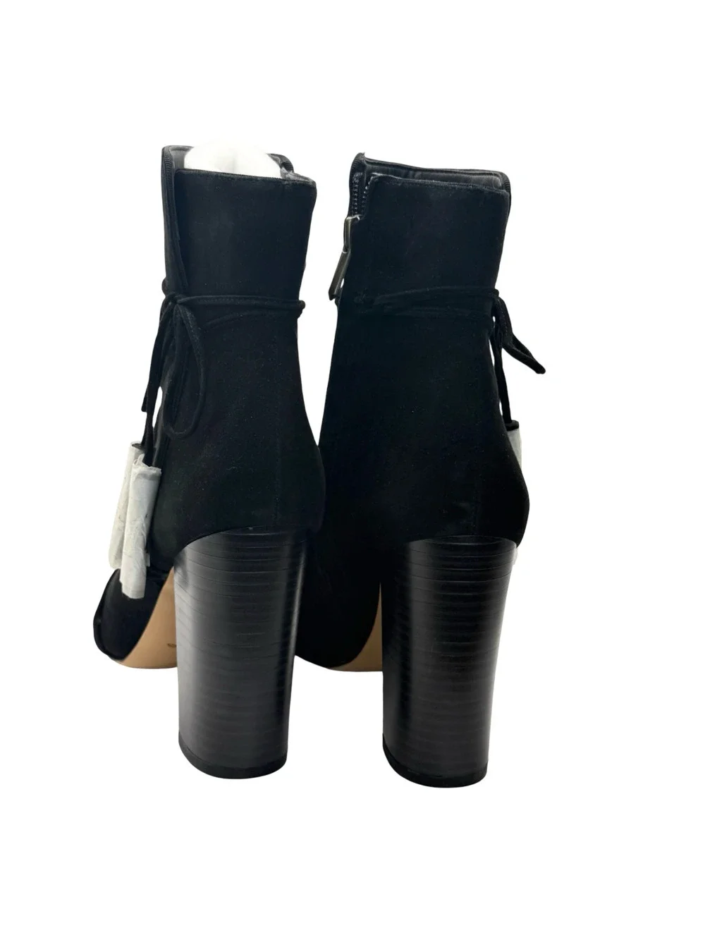 Sam Edelman Floral Embroidered Suede Lace-Up Block Heel Ankle Boots